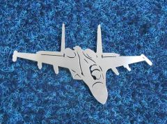 Истребитель - шильдик из нержавейки для авто