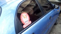 Новорічна наклейка 2014 3