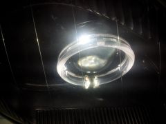 Установка биксеноновых линз Sho-Me g5-2.5 (с "ангельскими глазками LED с функцией притухания") на Ланос