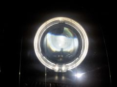 Установка биксеноновых линз Sho-Me g5-2.5 (с "ангельскими глазками LED с функцией притухания") на Ланос