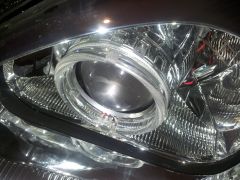20141221 135829Биксеноновых линз Sho-Me g5-2.5 (с "ангельскими глазками LED с функцией притухания") + ксенон Sho-Me 4300, без покраски фары