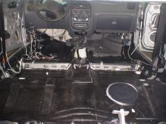 Днище, заднее сиденье (виброизоляция Визомат ПБ2)