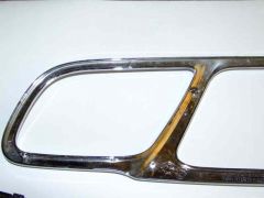 Обратная сторона хромированной рамки