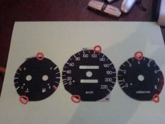 Родные вставки. Указаны отверстия креплений