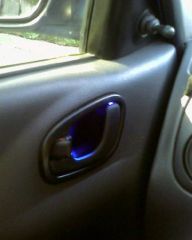 Подсветка ручки двери