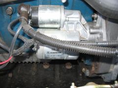 Стартер и немного видно переходную плиту