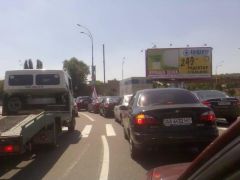 В городе